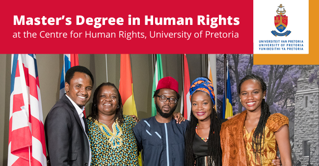 Apply University Of Pretoria Scholarships For Masters In Human Rights